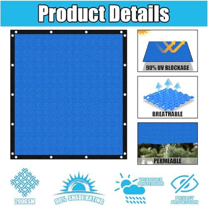 Amagenix 90% Pergola Shade Cover 10' X 10' Sun Shade Cloth - Image 3