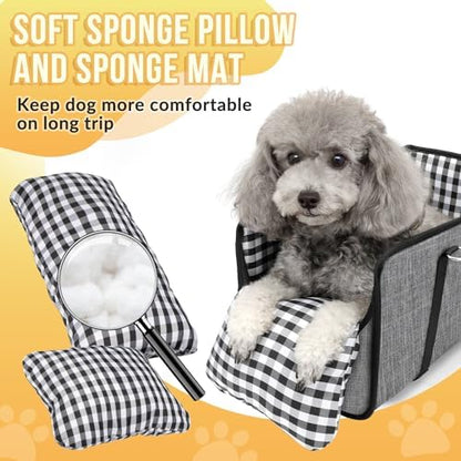 SlowTon Console Dog Car Seat, Dog Booster Seat - Image 5