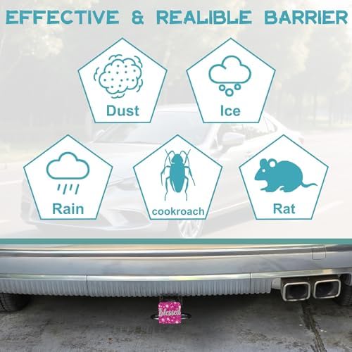 Hitch Cover Fits for 2 Inch Hitch Pink Blessed Trailer Hitch Cover Tube Plug - Image 6