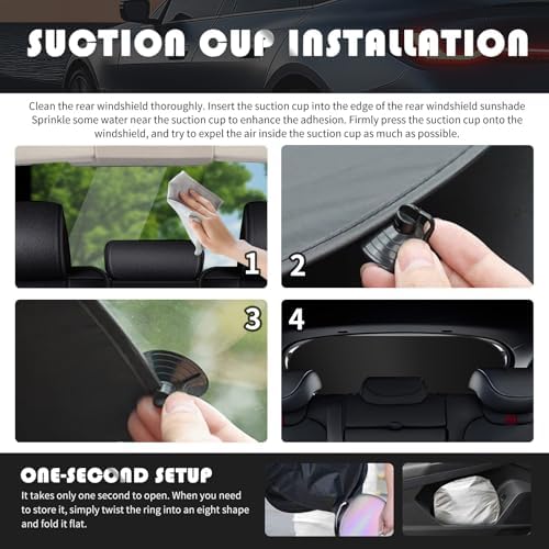 Car Rear Window Sun Shade, 2026 New Back Window Sun Shades - Image 6