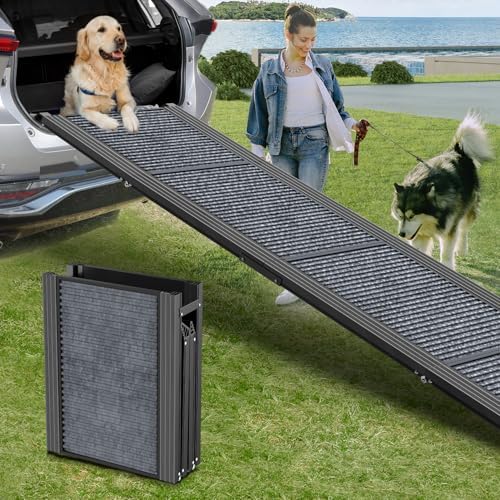 Dog Ramp for Car 71" L × 20" W, Extra-Long & Wide Foldable by HerCcretawigge