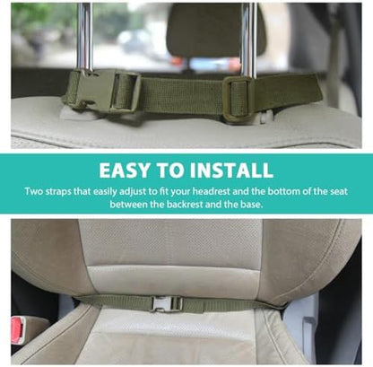 Car Seat Back Organizer, Tactical MOLLE Sag Proof Vehicle Panel Backseat Cover - Image 5