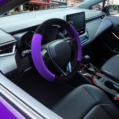 SEG Direct Plush Steering Wheel Cover 14.5"-15" Heavy-Duty, Summer Winter - Image 3