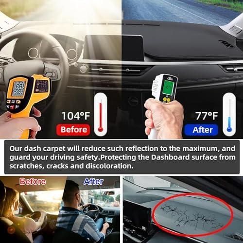 SKYLOTEC Dash Cover Mat for Toyota Camry SE XSE LE 2007-2011 - Image 5