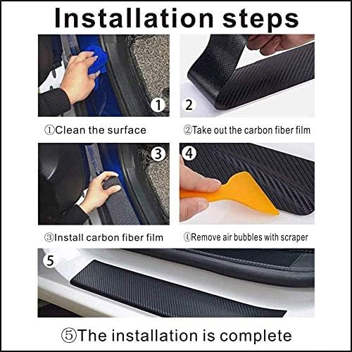 MAXDOOL 4Pcs Car Door Sill Protector Reflective - Image 7