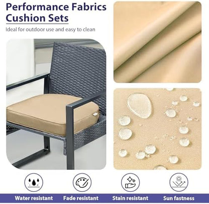 IPYNBAP Outdoor Chair Cushions Set of 4 -Waterproof Outdoor Seat Cushions - Image 3