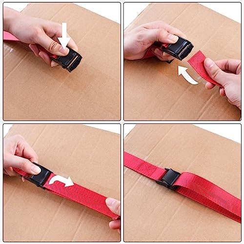 TRIWONDER Cinch Tie Down Strap Lashing Straps Heavy Duty Nylon Straps - Image 5