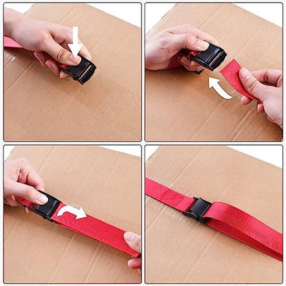 TRIWONDER Cinch Tie Down Strap Lashing Straps Heavy Duty Nylon Straps - Image 5