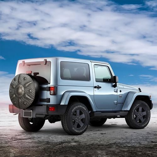 Spare Tire Covers for Trailers, Round Shield Scales Wheel Protectors Dust-Proof - Image 3