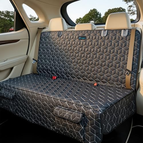 Meginc Dog Car Seat Cover-Waterproof Bench Back Seat Protector by Meginc
