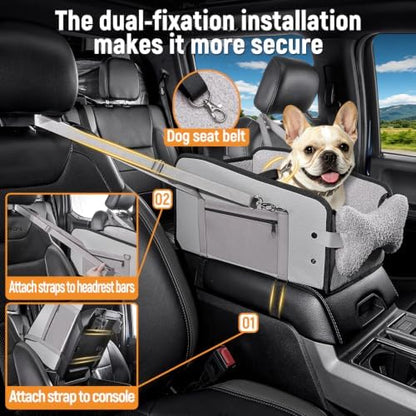 YJGF Center Console Dog Car Seat, Pet Car Seats - Image 5