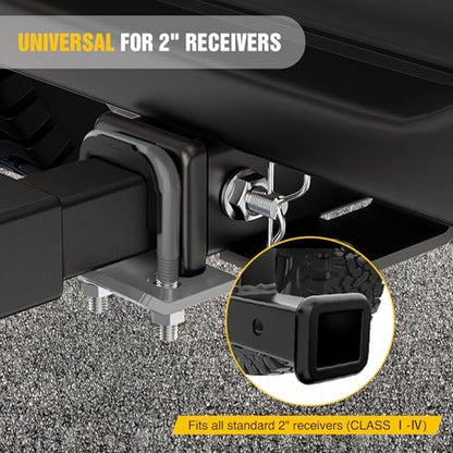 Nilight Trailer Hitch Tightener Anti-Rattle Grey U-Bolt - Image 6