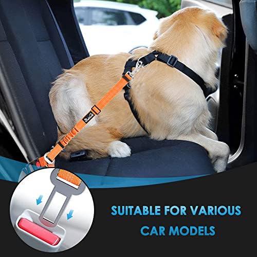 SlowTon Dog Seat Belt for Car, 2 Pack Dog Car Harness Seatbelt - Image 3
