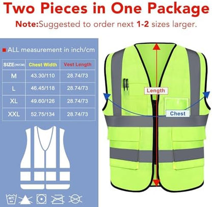 XPCARE Reflective Safety Vests For Women Men, High Visibility Security Vest - Image 2