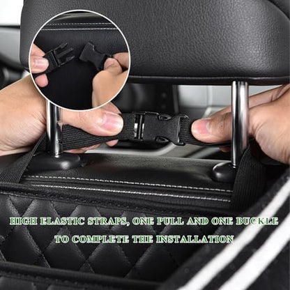 2PCS Car Seat Back Organizer, Waterproof Leather Hanging Backseat Organizer - Image 3