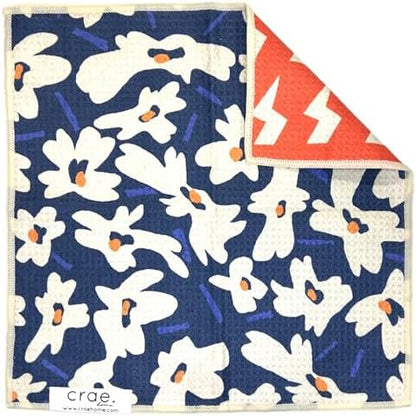 Reversible Microfiber Washcloths, Waffle Weave Dish Cloths by CraeHome