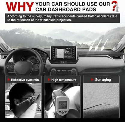 Autorder Gray Dashboard Cover Mat - Image 2