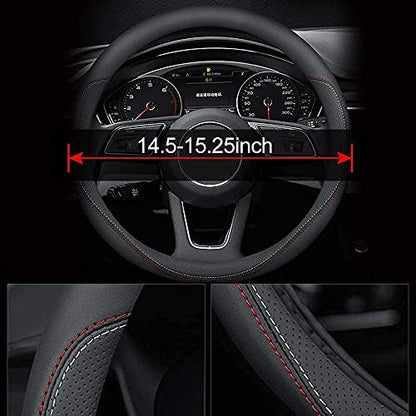 Carodi Latest Nappa Leather car Steering Wheel Cover, Stylish Non-Slip Leather - Image 5