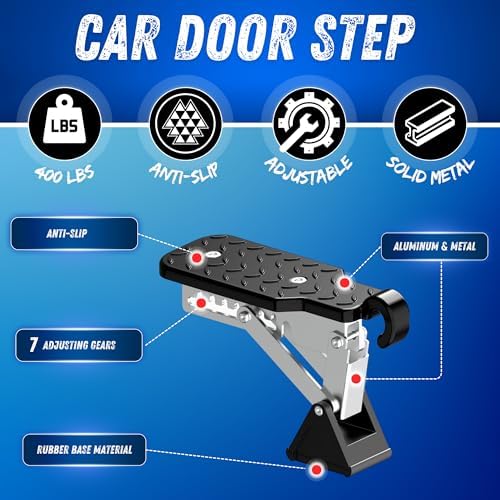 Car Door Step | Heavy Duty 500 LBS Max Load | Access Vehicle Roofs for - Image 2