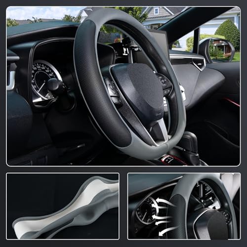 SEG Direct D Shaped Steering Wheel Cover 14.5-15 inch - Image 3