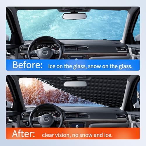Winter Windshield Covers for Ice and Snow&Winter Car Essentials, Car Anti-Snow - Image 3
