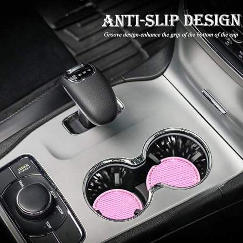 2PCS Bling Cup Holder Coaster, 2.75 Inch Auto Car Cup Holder Insert Coasters - Image 3