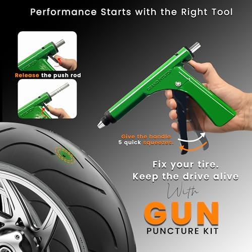 GRAND PITSTOP Tubeless Tire Gun Puncture Repair Kit - Image 6