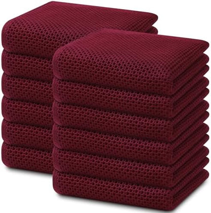 Homaxy 100% Cotton Waffle Weave Kitchen Dish Towels 12-Pack by Homaxy