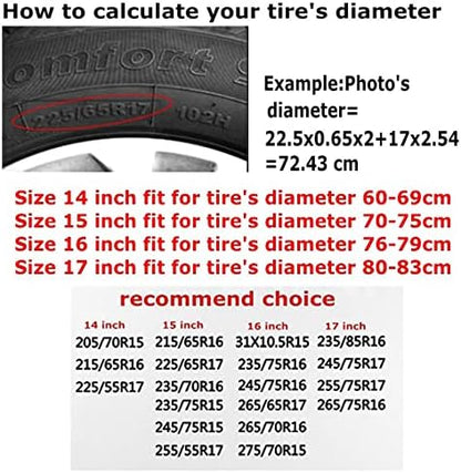 Tire Cover American Flag Potable Dirt Protector Wheel Spare Tire Covers - Image 5