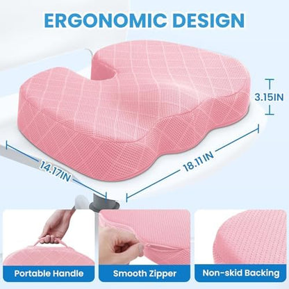 TushGuard Seat Cushion, Memory Foam Office Chair Cushion - Image 2