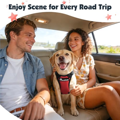 Pawaboo Dog Seat Belt Harness for Car, Seatbelt Harness - Image 2