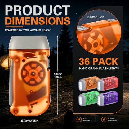 Treela 36 Hand Crank Flashlights - Image 2