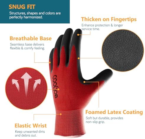 COOLJOB 2 Pairs Gardening Gloves - Image 2