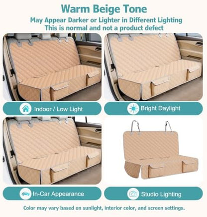 Bark Lover Dog Car Seat Cover for Back Seat Waterproof Backseat Protector - Image 3
