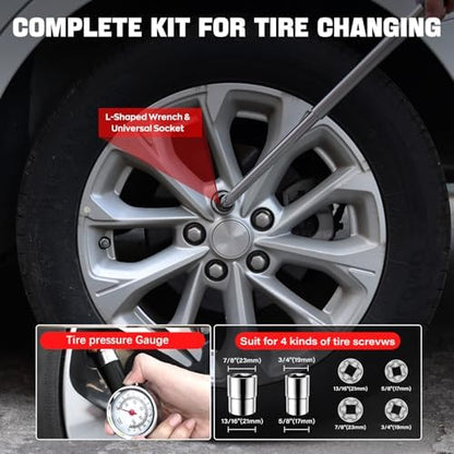 Scissor Jack for Car 2.5 Ton Car Jack Kit, Tire Changing kit - Image 5