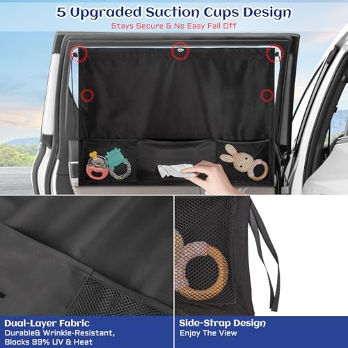 Car Window Shades, Car Window Curtain - Image 4
