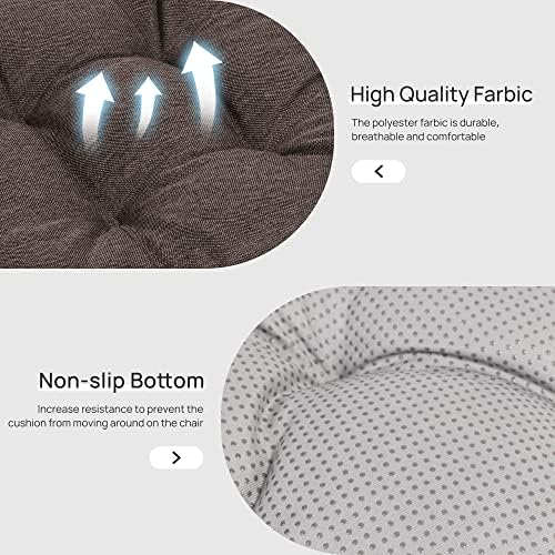 Love's cabin Memory Foam Chair Cushions Set of 4, 19 Inch - Image 4