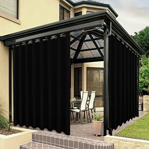 BONZER Outdoor Curtains for Patio Waterproof Thick Privacy Wide by Bonzer
