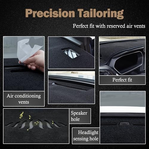 Dashboard Cover Dash Mat Fit for Ho-nda Accord 2017-2013, Car Dash Board Mat - Image 5