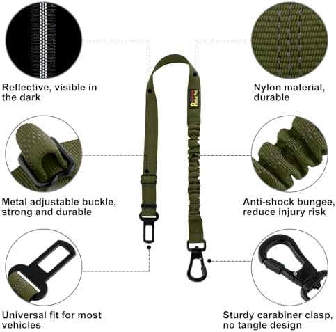 Plutus Pet Dog Seat Belt for Car, Adjustable Harness - Image 2