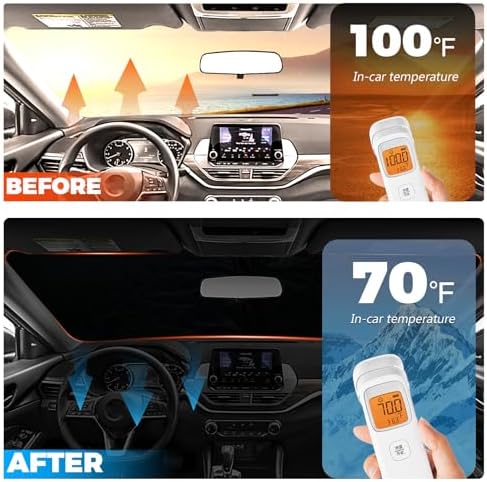 Foldable Front Windshield Sunshade fit - Image 3