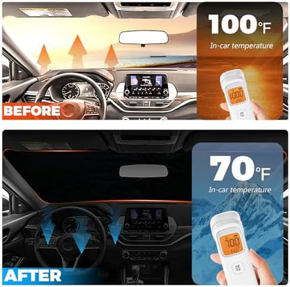 Foldable Front Windshield Sunshade fit - Image 3