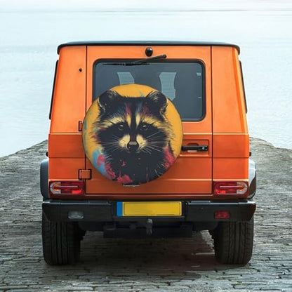 Funny Raccoon Spare Tire Cover Raccoon Wheel Protector - Image 6