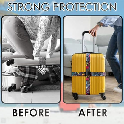 Gutsdoor Luggage Straps for Suitcases Adjustable Travel Belt, Connector Holds - Image 6