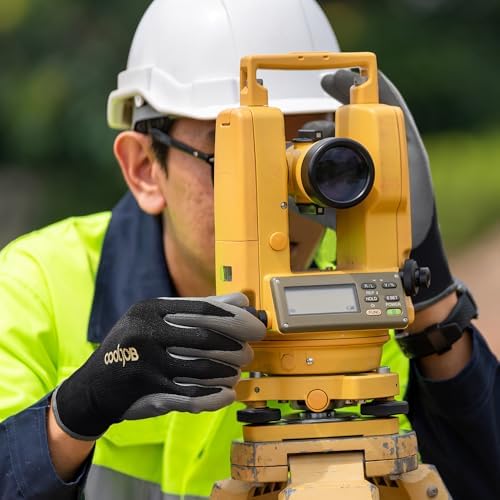 COOLJOB Micro-Foam Nitrile Safety Work Garden Gloves - Image 5