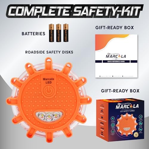 Marcala LED Road Flares 1-Pack | DOT Compliant LED Road Flares Car Emergency - Image 2