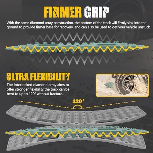 BUNKER INDUST Off-Road Traction Boards, Pair Recovery Tracks Traction Mat - Image 2