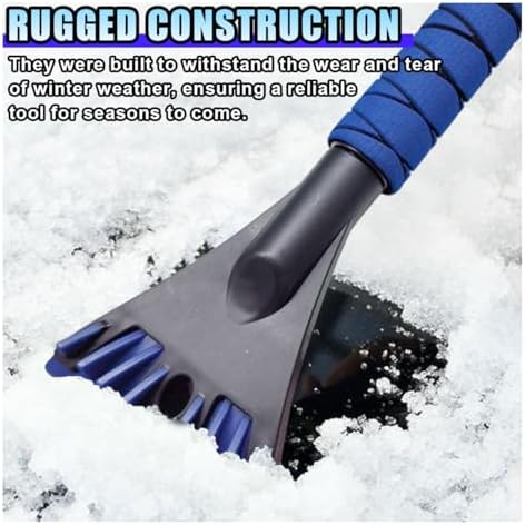 Ice Scraper for Car Windshield, No Scratch Car Window Frost Scraper - Image 3