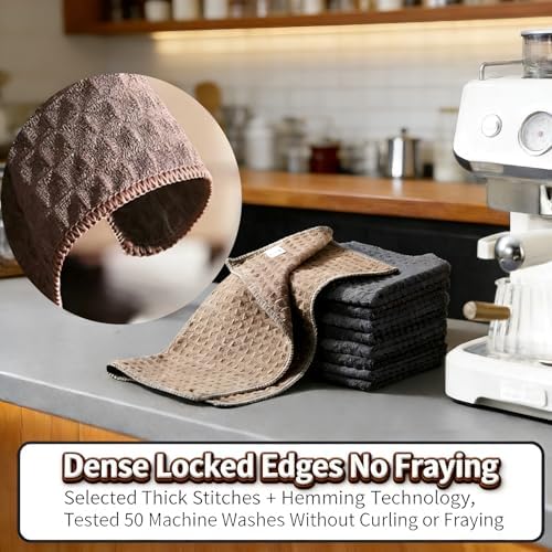 5Pack Barista Towels, Waffle weave microfiber towel - Image 6