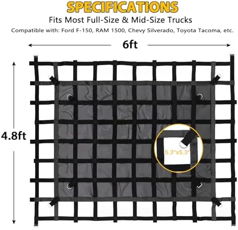 Cargo Net for Pickup Truck Bed - Image 5